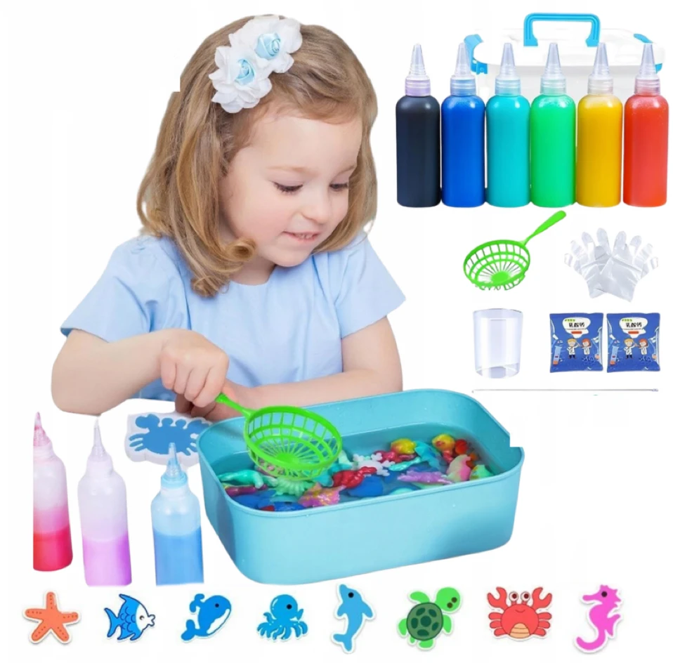 Besthurt Magic Vanduo Toy Gel Figures Creative Diy rinkinys vaikams Wedka