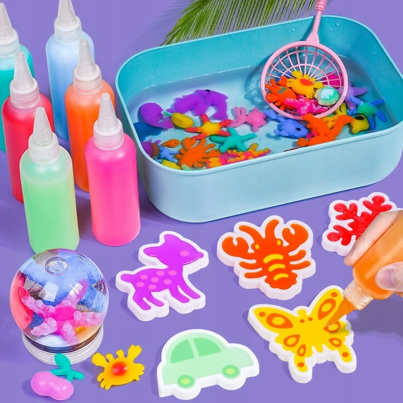 Besthurt Magic Vanduo Toy Gel Figures Creative Diy rinkinys vaikams Wedka