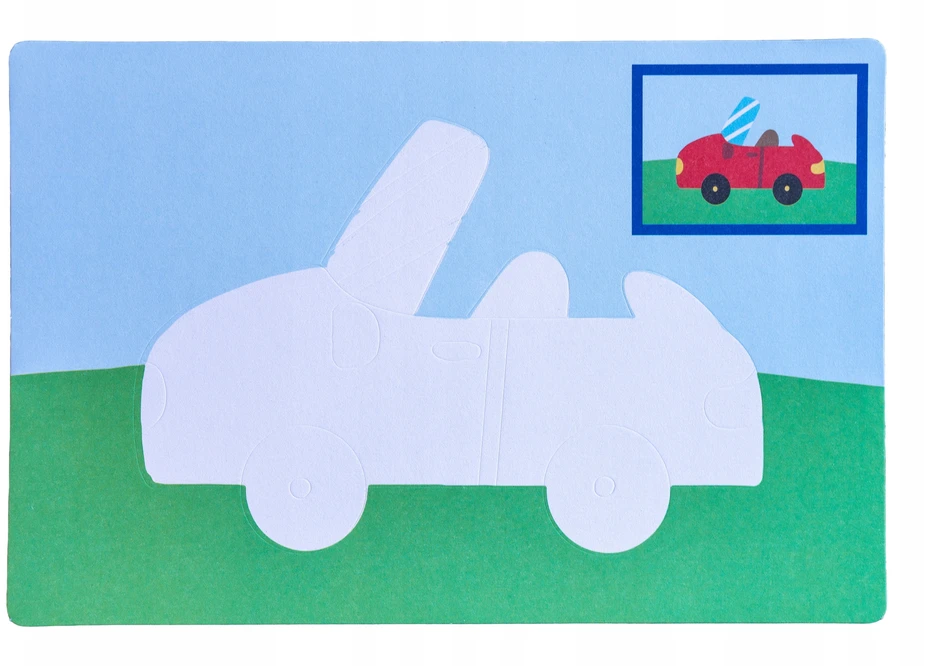 Bestomi DAŽYMAS SMILYJE Smėlio paveikslėliai 16 paveikslėlių rinkinys Automobiliai Transporto priemonės