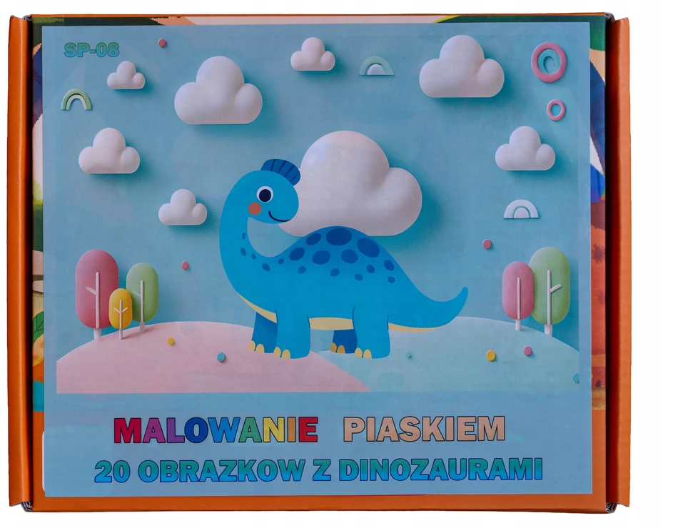 Bestomi DAŽYMAS SMILYJE Smėlio paveikslėliai 20 paveikslėlių berniukams dinozaurams