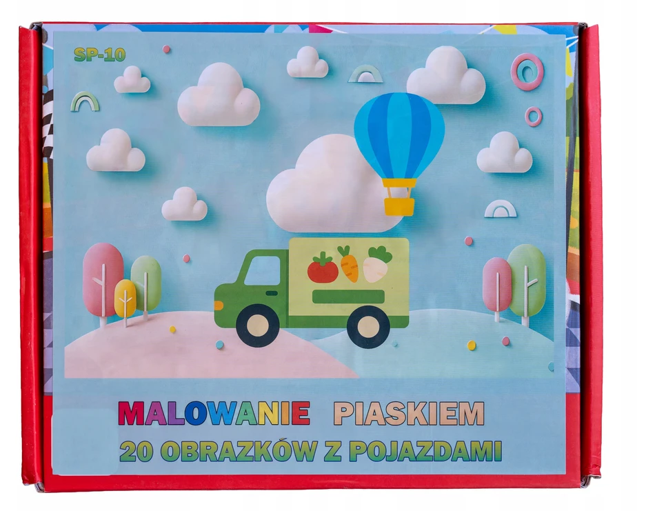 Bestomi DAŽYMAS SMILYJE Smėlio paveikslėliai 20 paveikslėlių berniukams Automobiliai Transporto priemonės