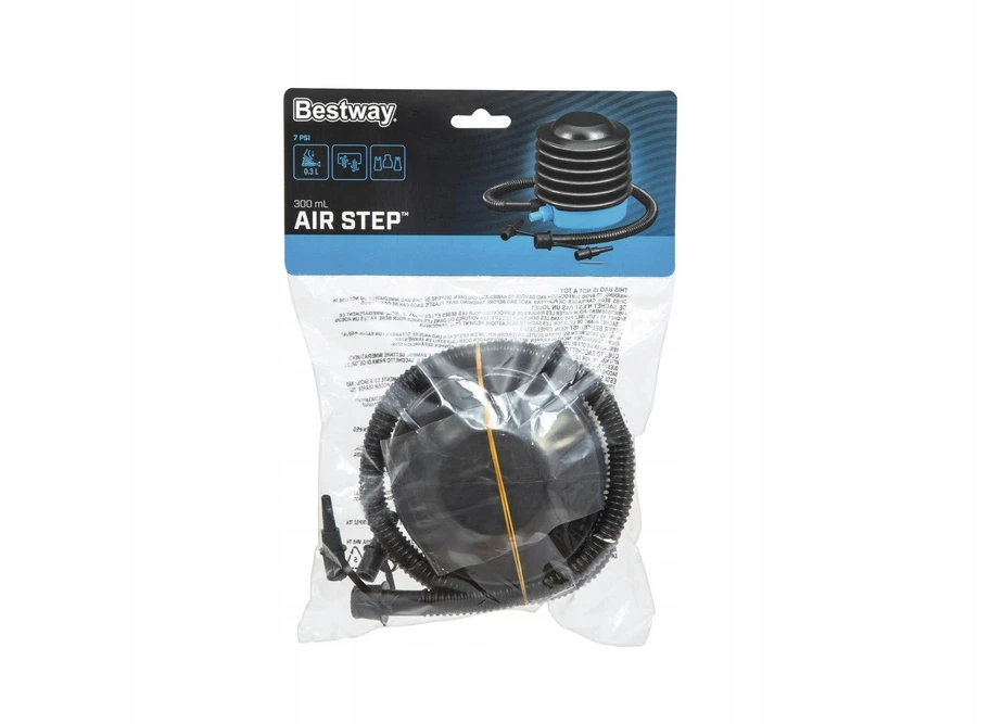 Bestway 13cm kojinė pompa su lanksčia žarna ir antgaliais