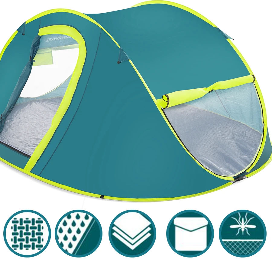 BESTWAY 4 asmenų turistinė palapinė, sulankstoma, automatinė 68087
