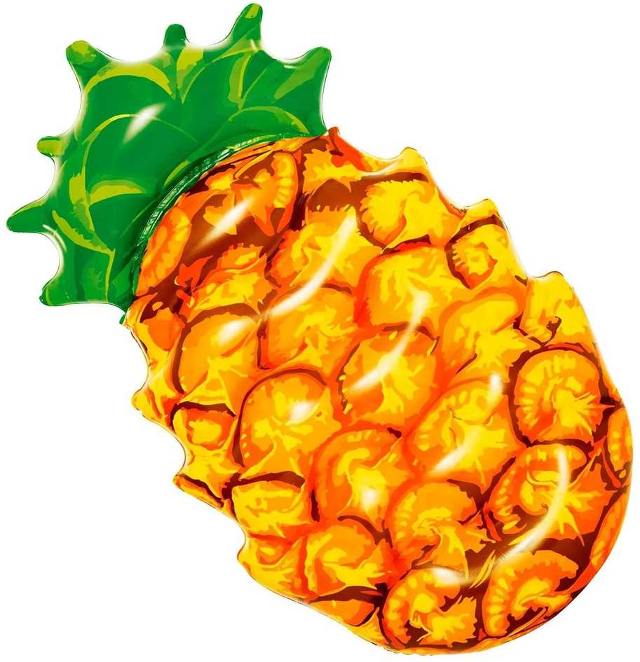BESTWAY pripučiamas čiužinys Pineapple, 1.74m x 0.96m, 43310