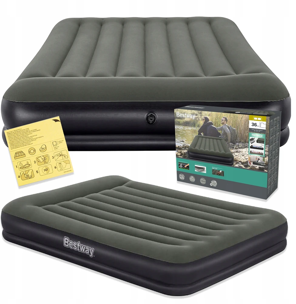 Bestway 67699 dvigulė pripučiama lova 203x152x36cm