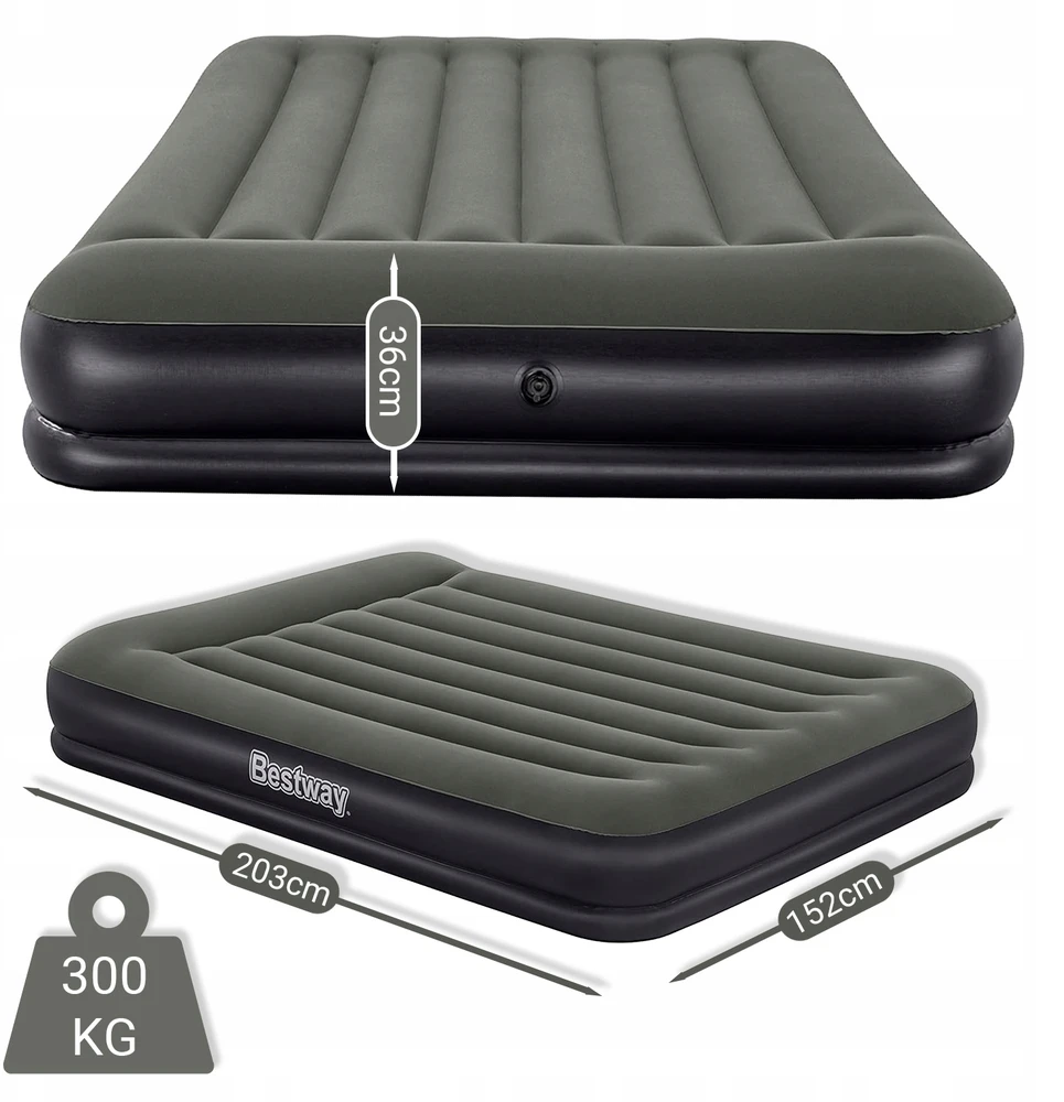 Bestway 67699 dvigulė pripučiama lova 203x152x36cm