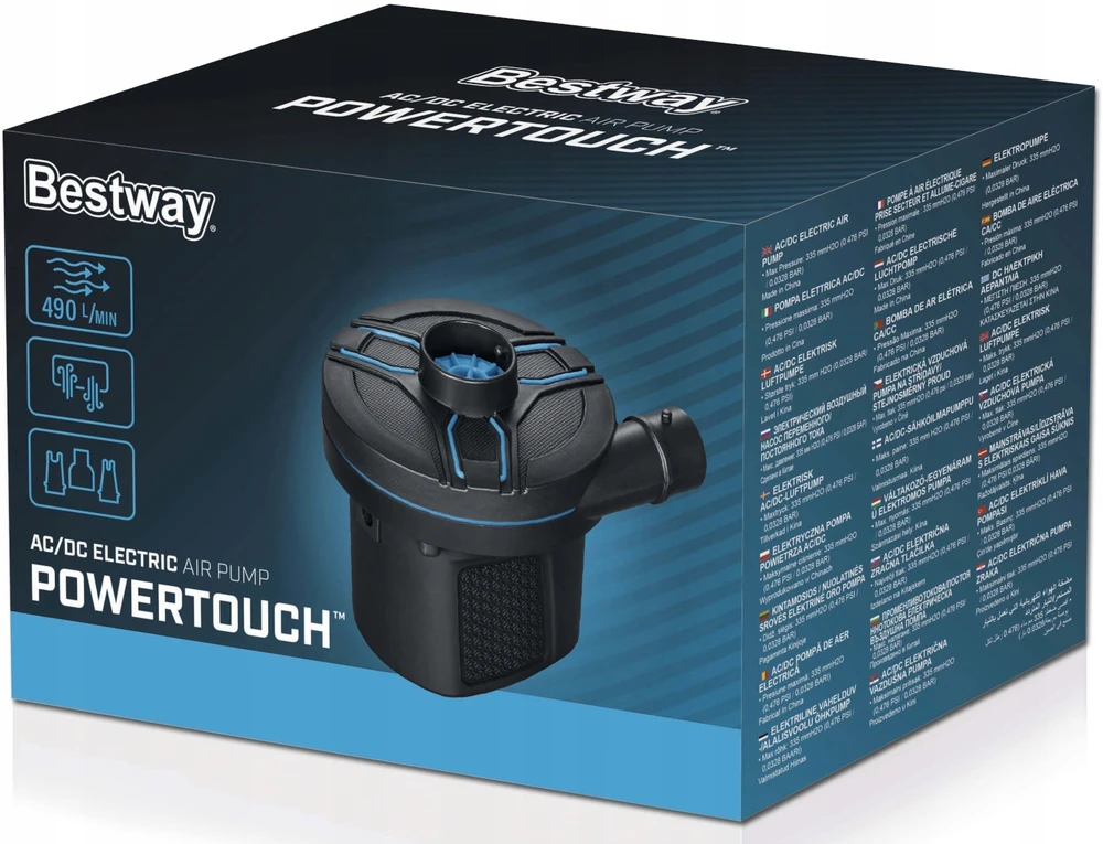 Bestway Elektrinis pripučiamasis siurblys 220/12v 490 L/min