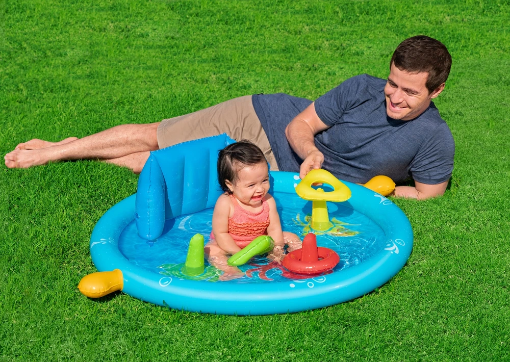 Baseinas su stogeliu 115x89x76cm su BESTWAY Dėlionės žaidimas
