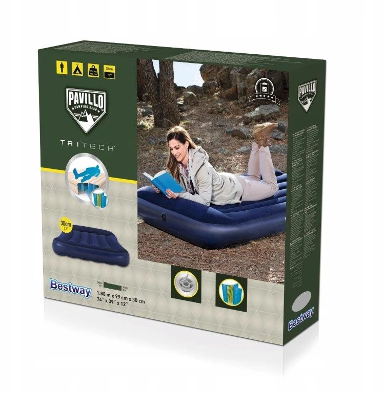 Bestway Pripučiamas čiužinys Pavillo Tritech Twin, 188x99x30 cm