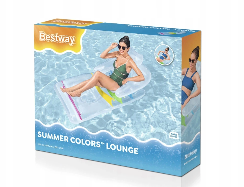 Bestway pripučiamas vandens čiužinys su atlošu KĖDĖ - KĖDĖ 165cm 43011