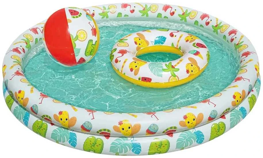 BESTWAY pripučiamas baseino rinkinys vaikams Play Pool , 1.22m x 0.20m, 51124