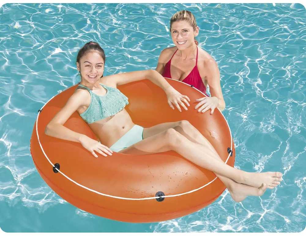 Didelis oranžinis plaukimo ratas, 119 cm, „Bestway 36120“