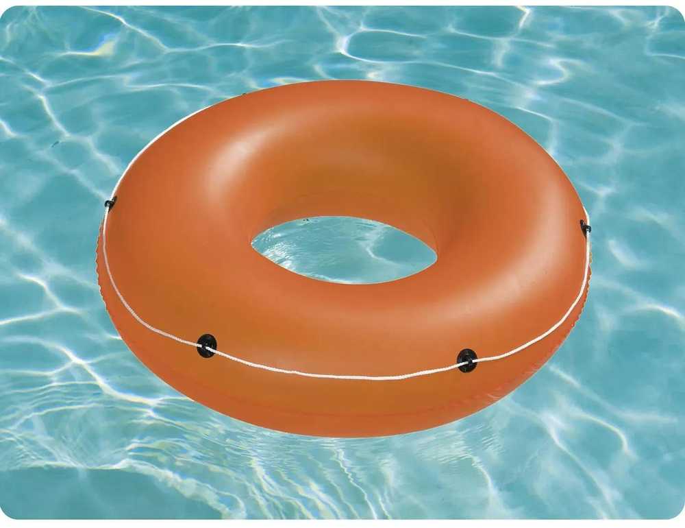 Didelis oranžinis plaukimo ratas, 119 cm, „Bestway 36120“