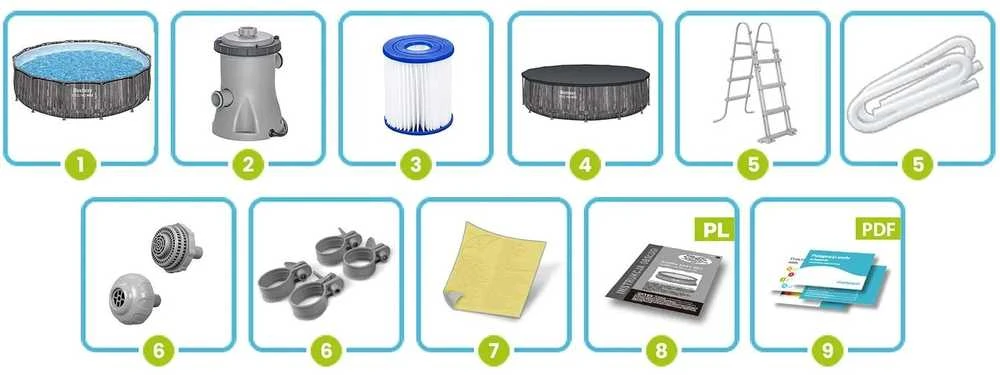 BESTWAY baseinas 4.27m x 1.07m, 5614Z