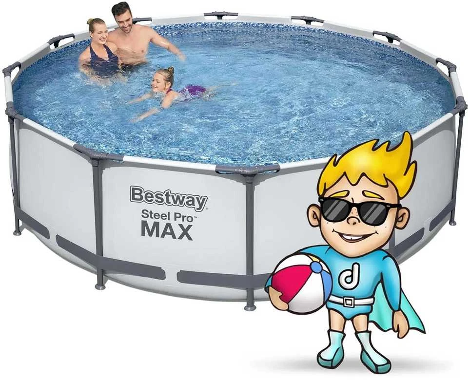 „BestWay Pool Steel Pro MAX“ baseino komplektas, apvalus, 366 x 100 cm