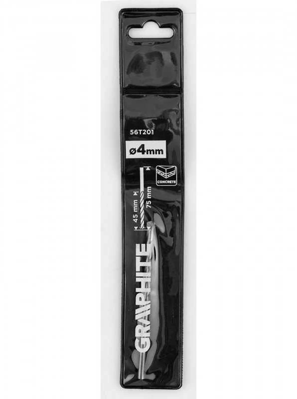Betono grąžtas GRAPHITE 56T201 4 x 75 mm