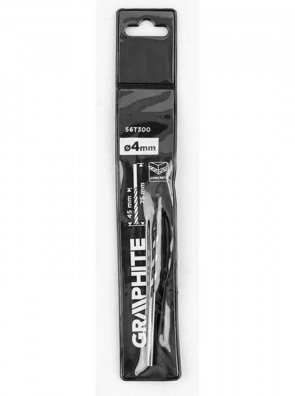 Betono grąžtas GRAPHITE 56T300 4 x 75 mm