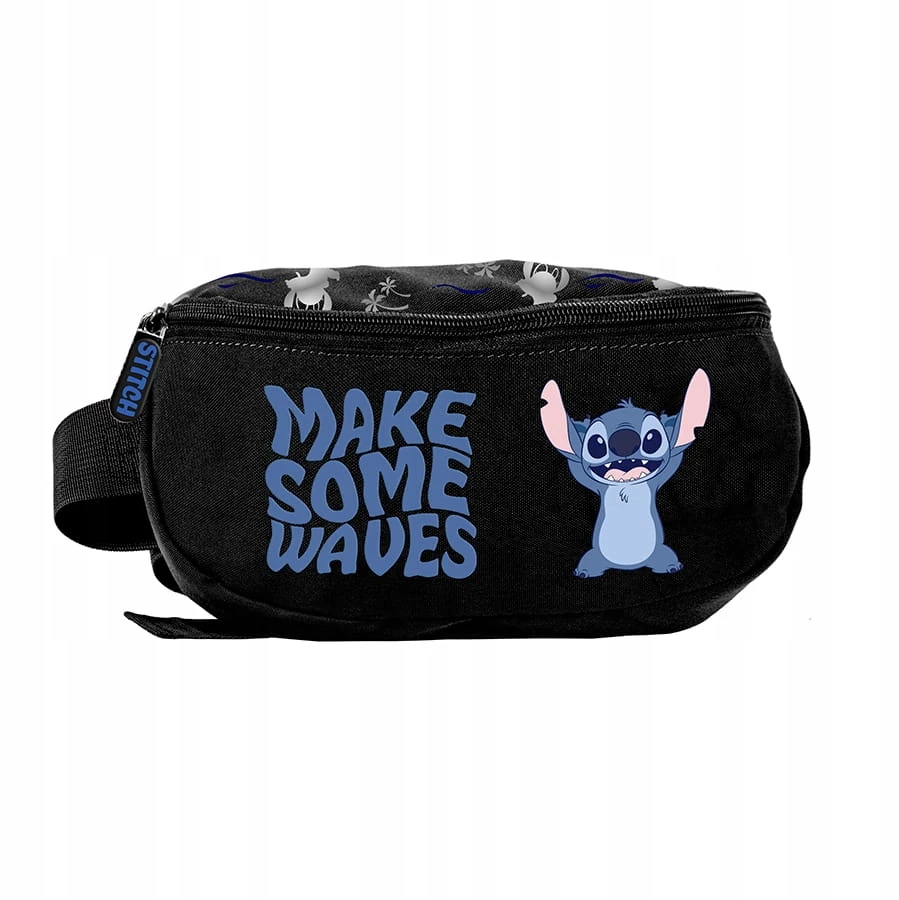 Beuniq Juoda jaunimo "stitch" stiliaus juosmens rankinė