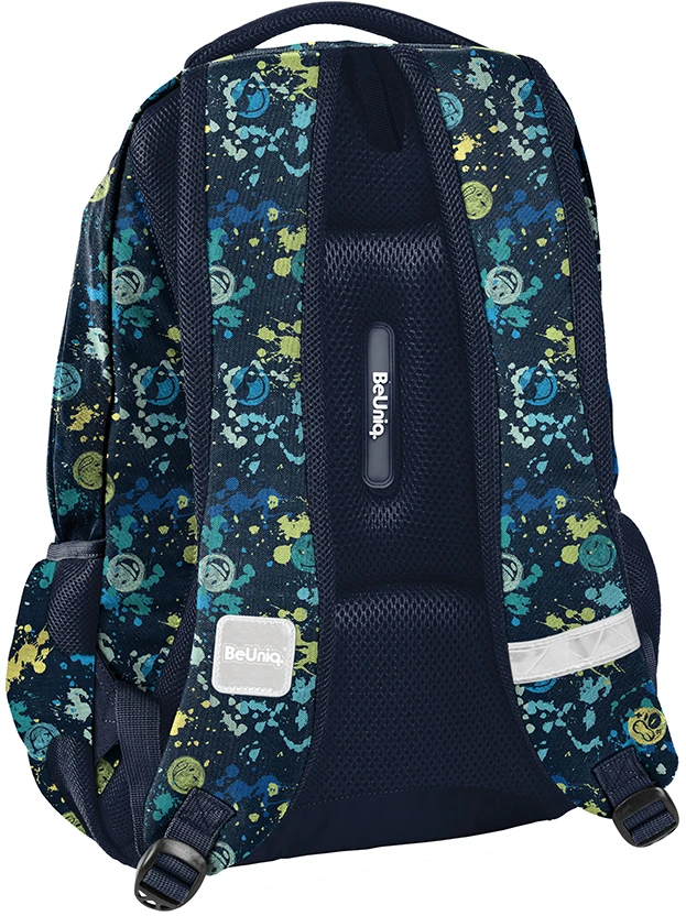 BeUniq kelių skyrių mokyklinė kuprinė, įvairiaspalvė, 20 l