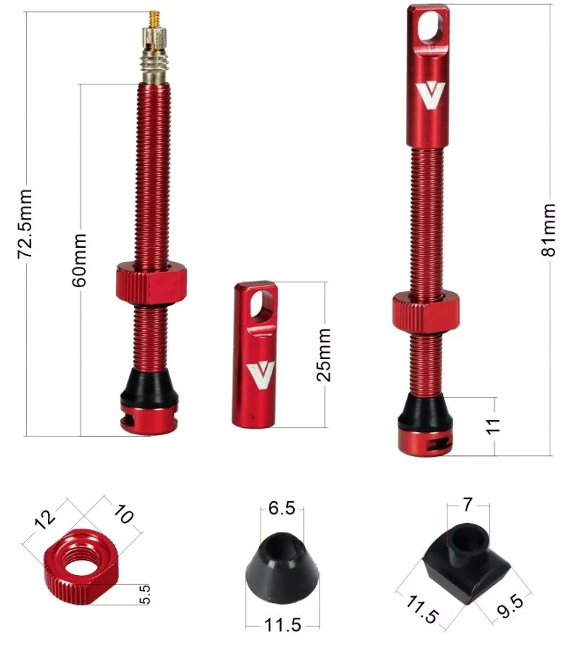 Bevamzdinis VINI 60 mm auksinis vožtuvas