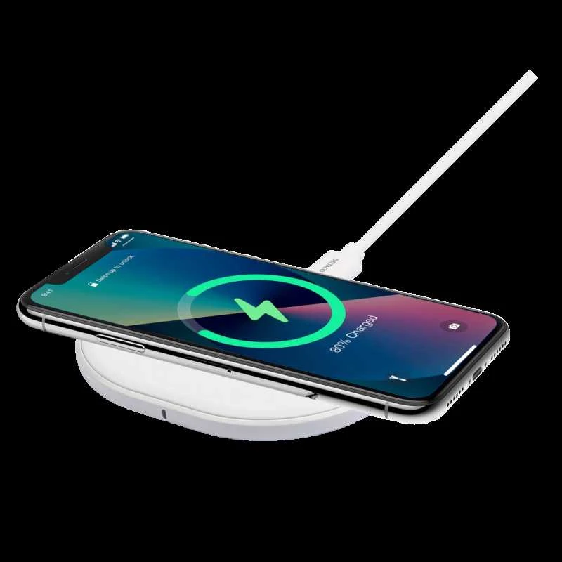Bevielis kroviklis DELTACO, 10 W, USB-C, Qi, baltas QI-1039 / 1902335