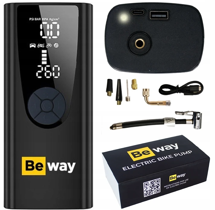 BEWAY ELEKTRINIS DVIRAČIO SIURBLYS 9000 MAH 10 BAR STIPRI