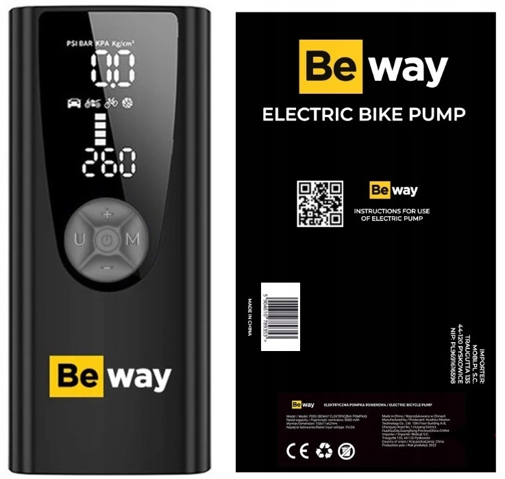BEWAY ELEKTRINIS DVIRAČIO SIURBLYS 9000 MAH 10 BAR STIPRI