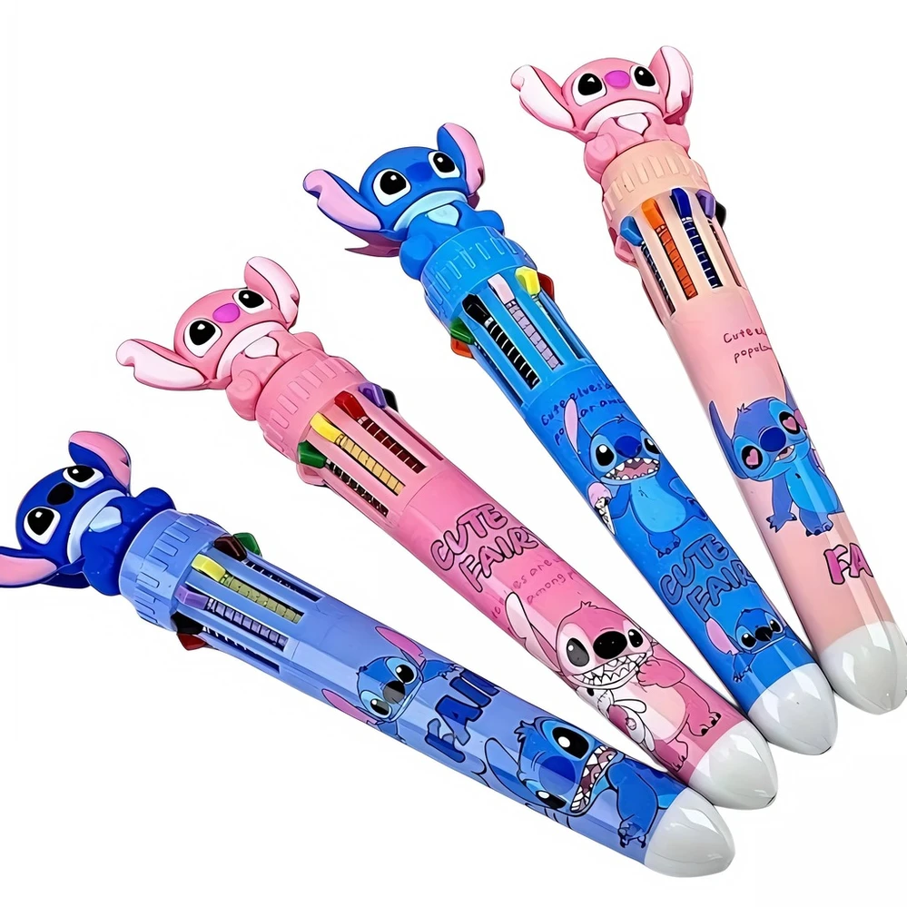Bez Marki 10 spalvų rašiklis su Stitch figūrėle