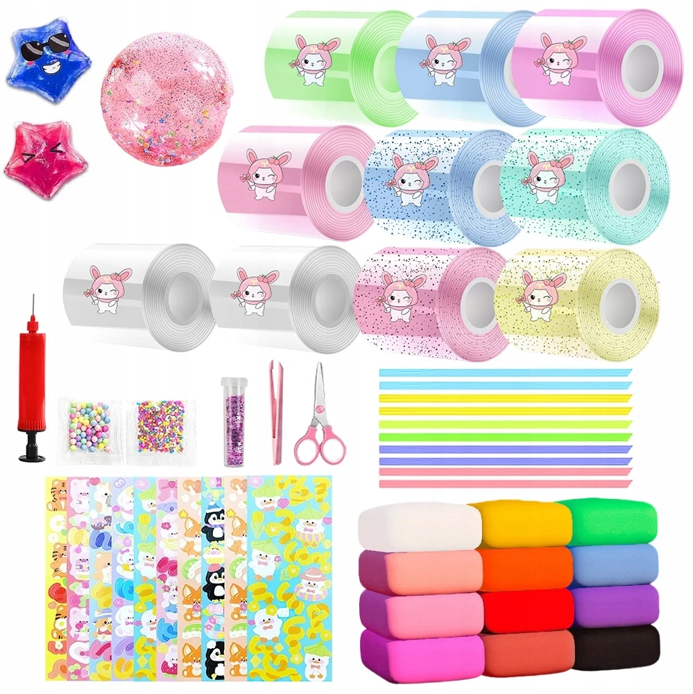 Bez Marki 10 vnt. ROLL OF NANO BUBBLE TAPE, DIY RINKINYS – pūtimo burbuliukai, daugiaspalvis