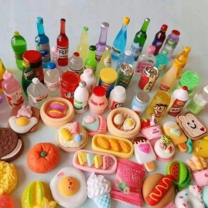 Bez Marki 100 Vnt. MINI MAISTAS MIELI PRIEDAI LĖLĖMS DOVANŲ