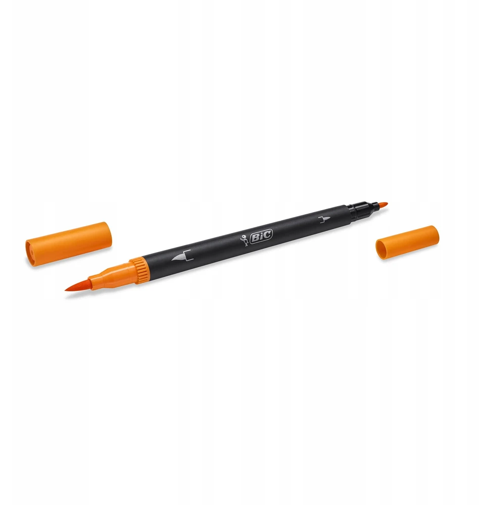 Bez Marki 12 SPALVŲ ŽYMEKLIŲ RINKINYS BIC DVIŠALĖS TRIPS su skirtingo storio antgaliais
