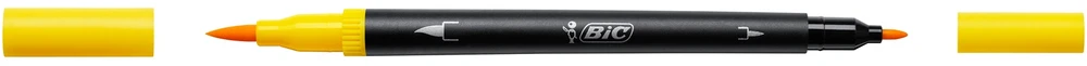 Bez Marki 12 SPALVŲ ŽYMEKLIŲ RINKINYS BIC DVIŠALĖS TRIPS su skirtingo storio antgaliais