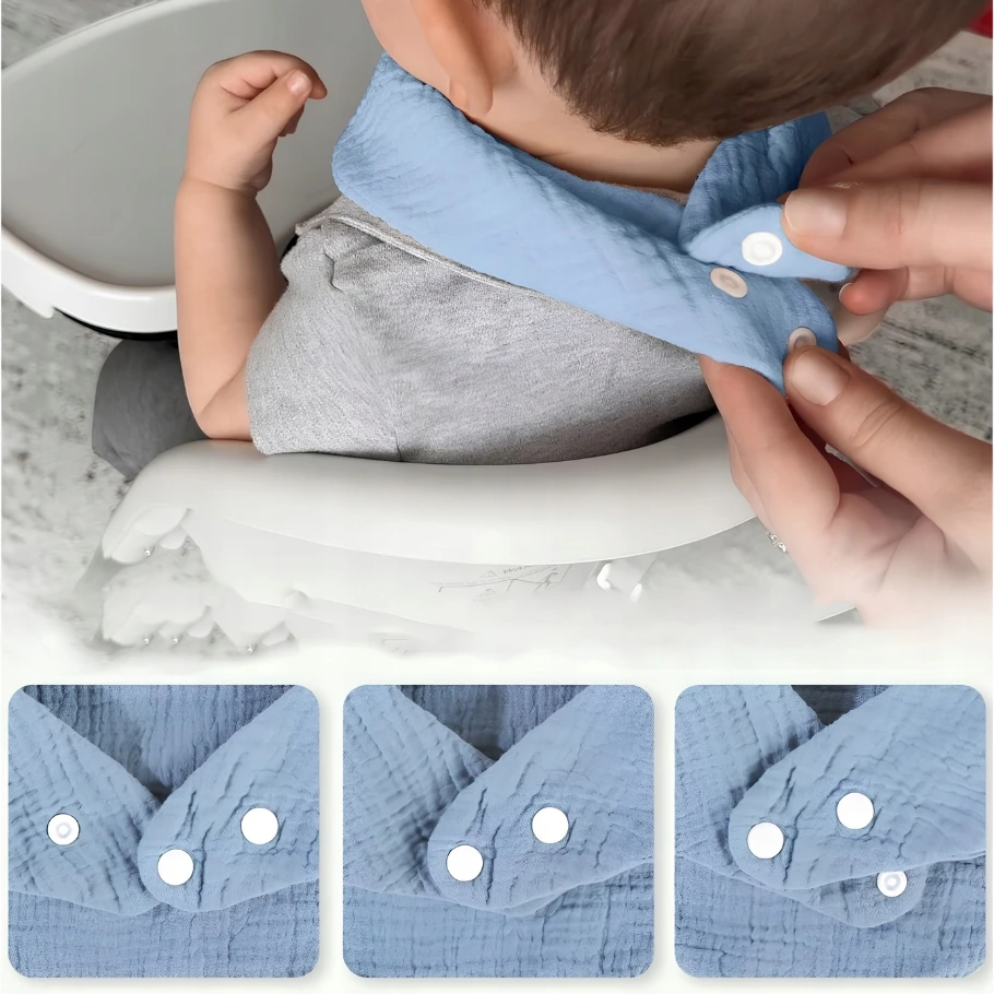 Bez Marki 12X BABY BANDANA BIBS MEDVILNĖS MINKŠTAI SUgeriantys dantys