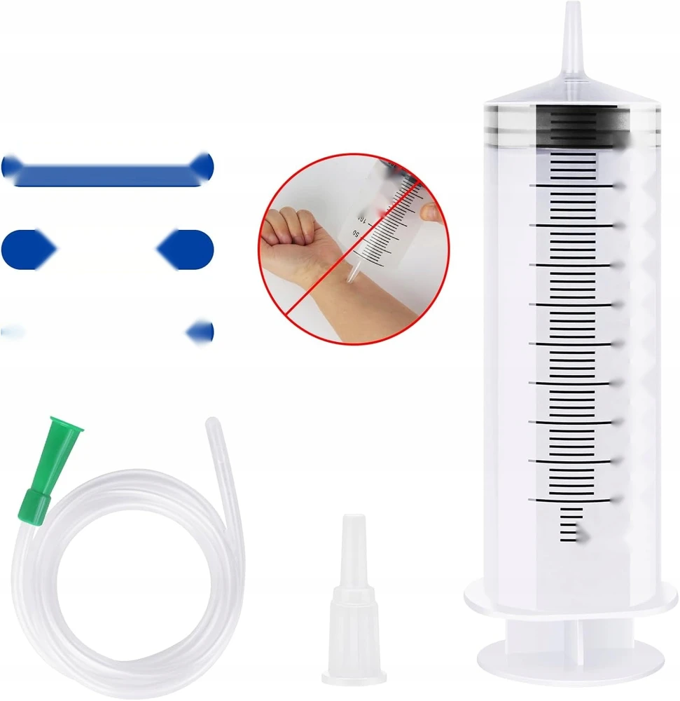 Bez Marki 150 ml DIDelės TALPOS ŠVIRKŠTAS SU PAKARTOTINĖ PLASTIKINĖ ŽARNA