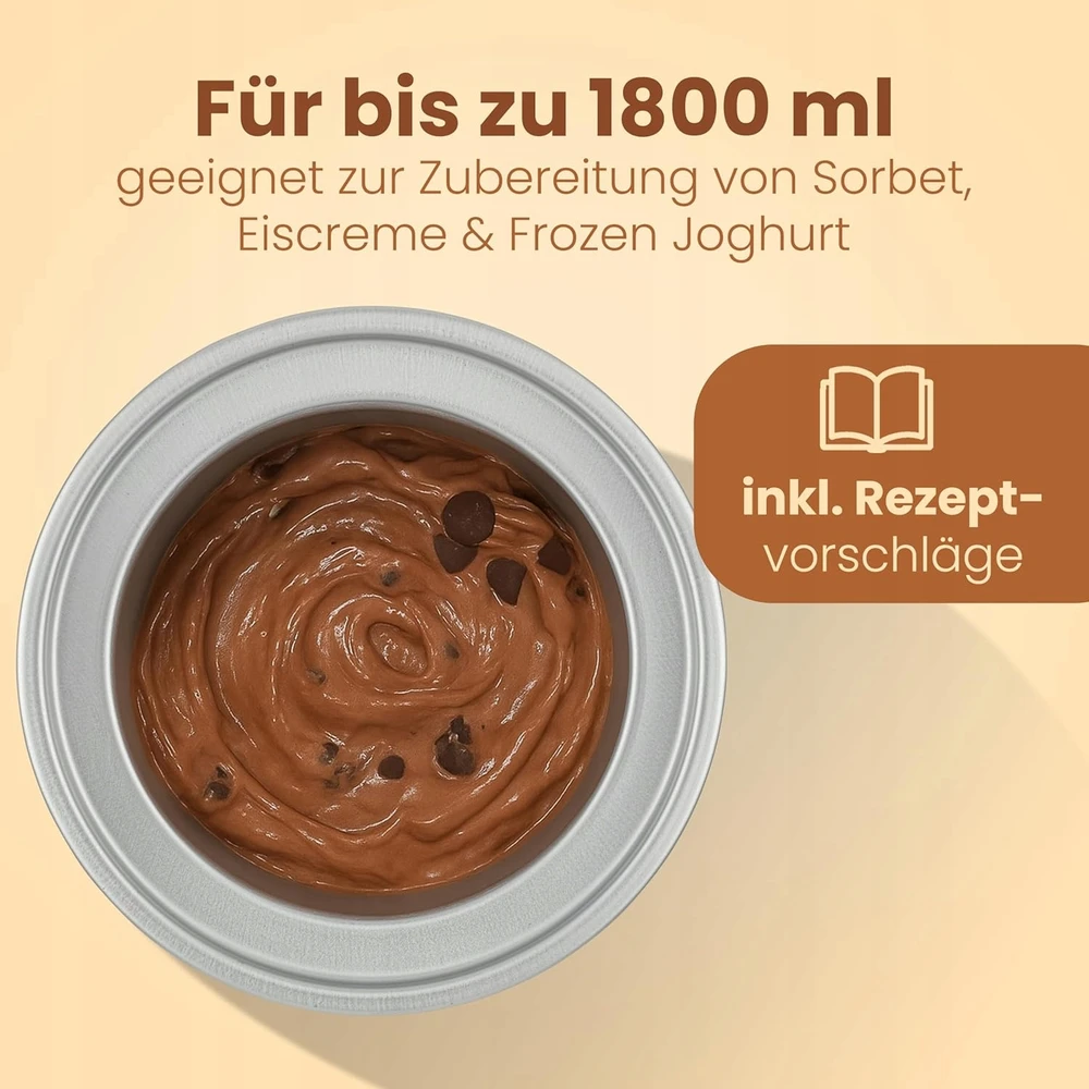 Bez Marki 1,8 L SORBETŲ IR ŠALDYTO JOGURTŲ APARATAS SU LAIKMAČIU