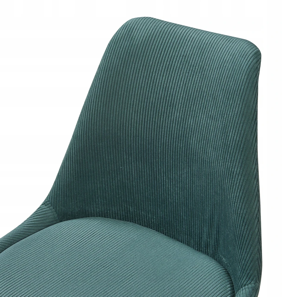 Bez Marki 2 KĖDŽIŲ RINKINYS SVETAINEI, KĖDĖS, žalias velvetas, 2x KĖDĖ