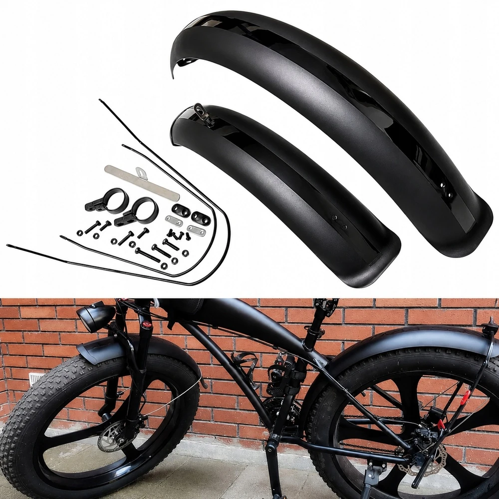 Bez Marki 20" X4.0 storio padangų dviračių sparnai purvasaugių rinkinys, purvasaugiai