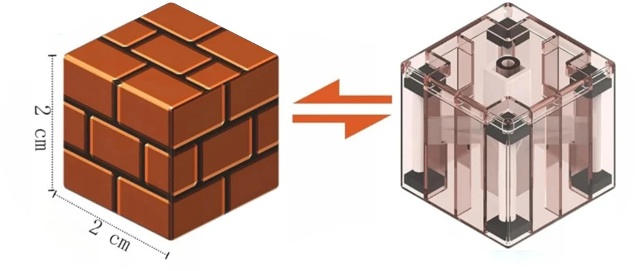 Bez Marki 200 MAGNETINIŲ BLOKŲ RINKINYS MAGNETINIAI KONSTRUKCINIAI BLOKAI KUBAI
