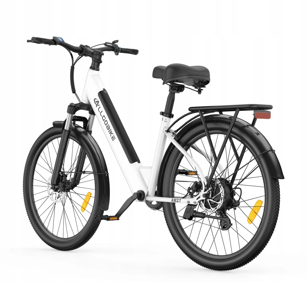 Bez Marki 2026 m. ALLGOBIKE AM27 elektrinis dviratis 250W 15AH 100KM 27,5" City PL