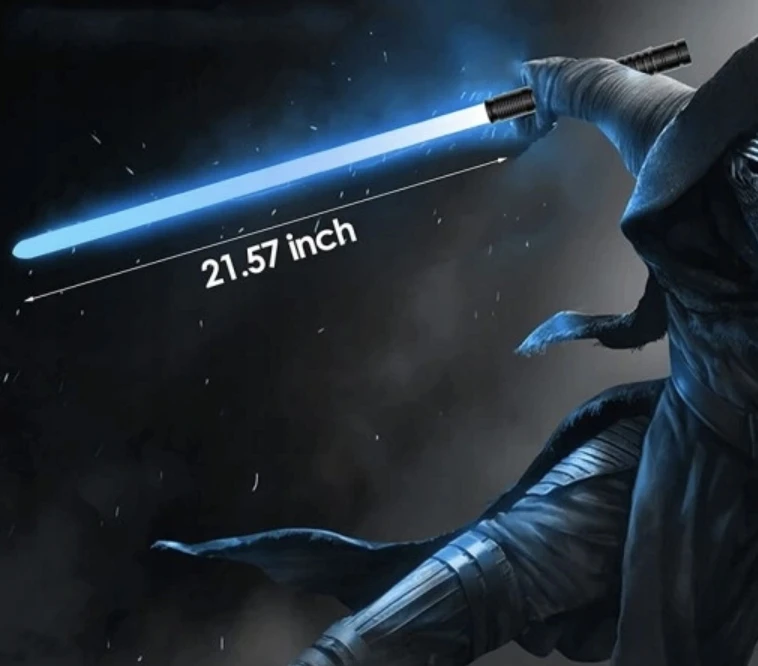Bez Marki 2IN1 STAR WARS ŽAISLINIS METALINĖS RANKENĖS ŠVIESOS KAVYBĖS SVĖTINANTIS GARSU 80cm