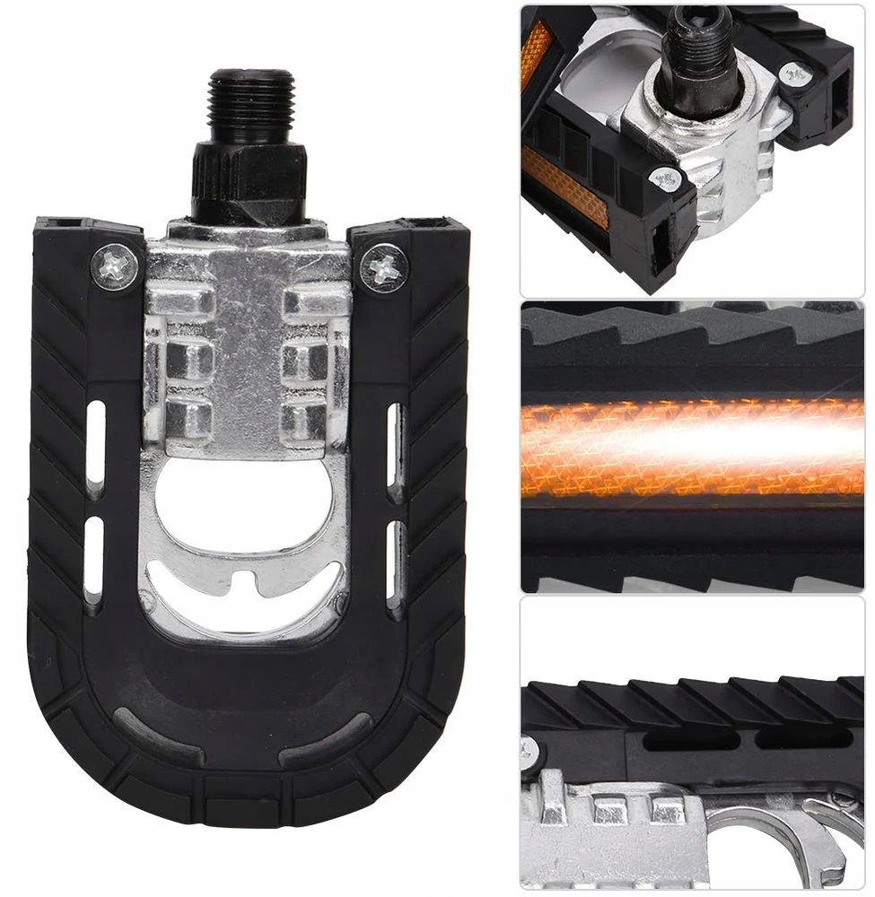 Bez Marki 2X DVIRAČIO PEDALAI, SULANKSTAMI NESLYDUS PEDALAI, ALUMINIO LYDINIS