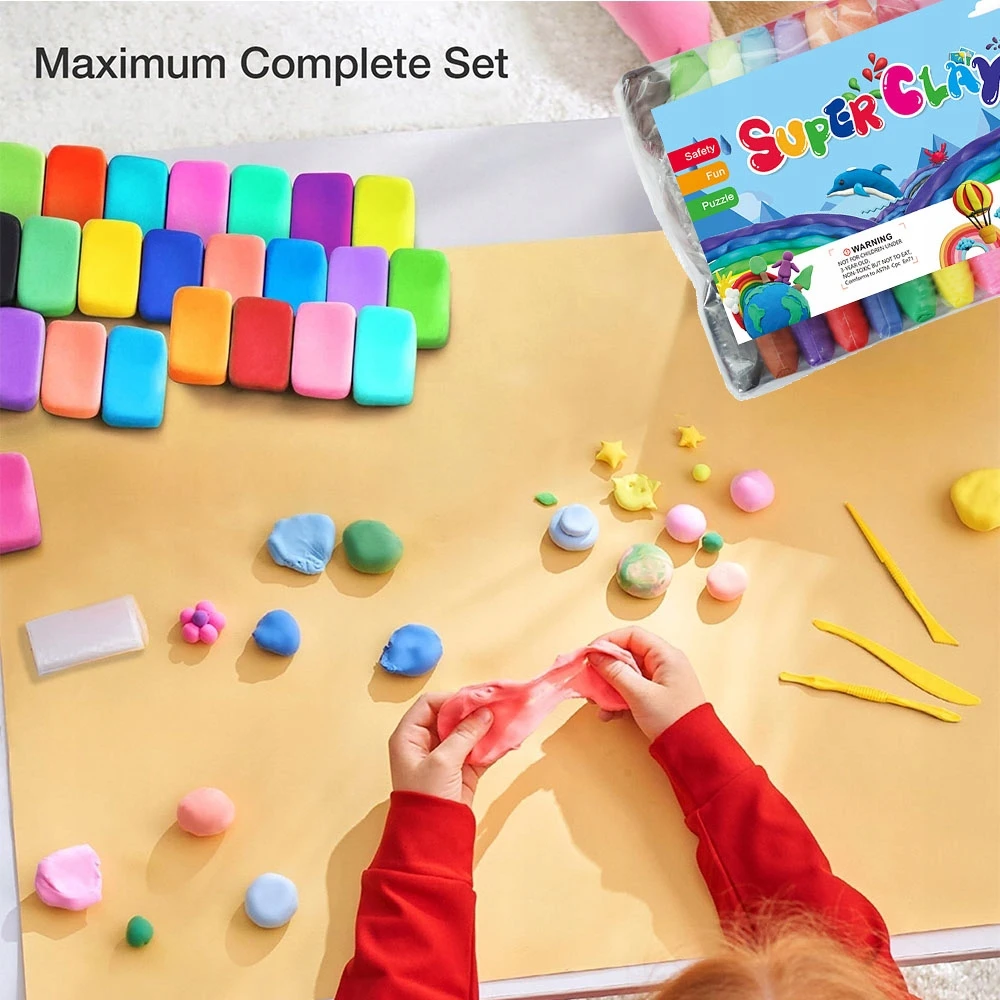 Bez Marki 36 Kolorów Plasteliny DIY dla Dzieci Edukacyjna, Magiczna Pianka