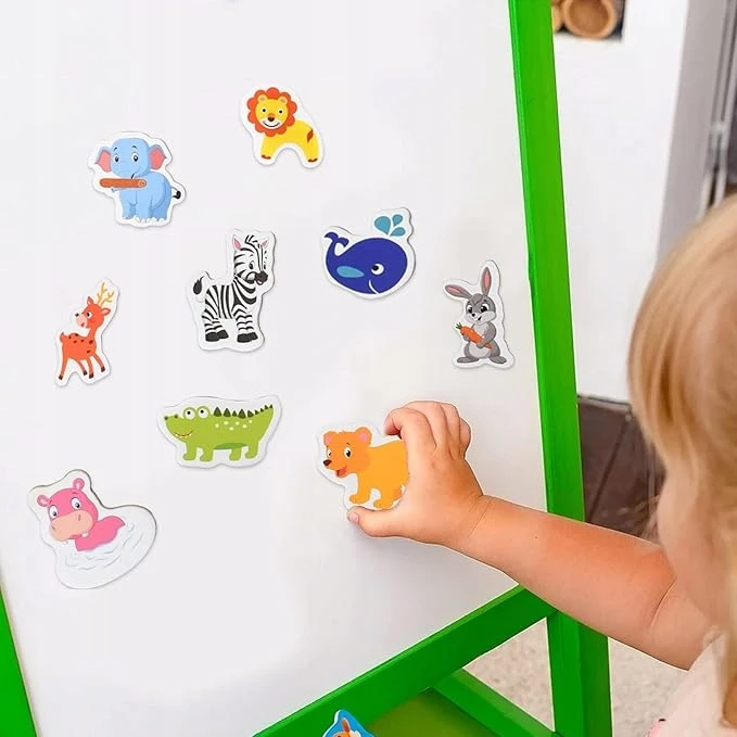 Bez Marki 36X DREWNIANE MAGNESY ZWIERZĄTKA NA LODÓWKĘ DLA DZIECI DEKORACJA PREZENT