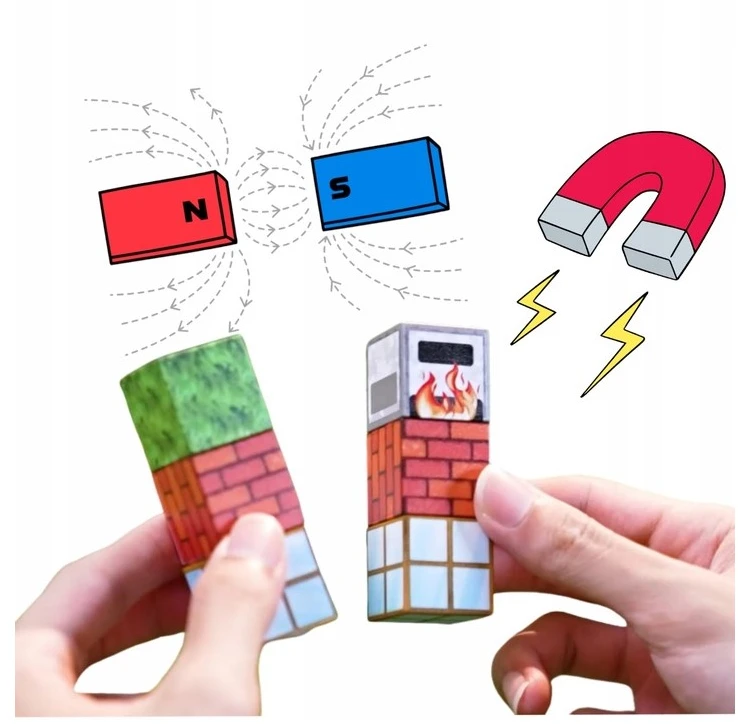 Bez Marki 3D MAGNETINIAI BLOKAI MINECRAFT LARGE STATYBINIO RINKINYS 100 EL stiliaus