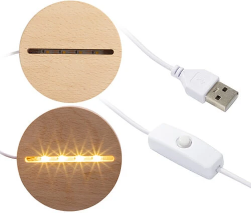 Bez Marki 3D Pokemon LED naktinė lempa + pavadinimas, dovana PREMIUM USB medinis pagrindas