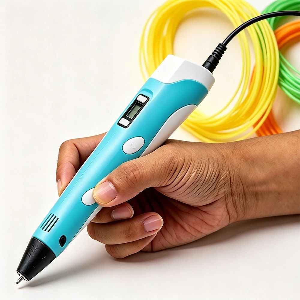 Bez Marki 3D rašiklis vaikams, 3D spausdinimo žaislas, dovana, USB, mėlyna