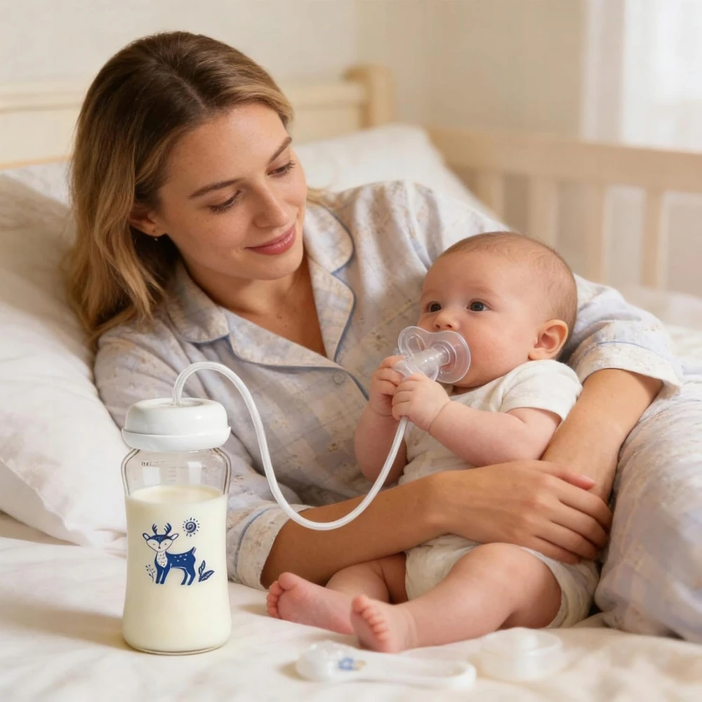 Bez Marki 3IN1 BUTELIUKAS KŪDIKUI SU čiulptuku ANTICOLIKO BUTELĖLIS 300ml