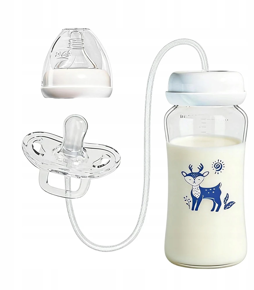 Bez Marki 3IN1 BUTELIUKAS KŪDIKUI SU čiulptuku ANTICOLIKO BUTELĖLIS 300ml