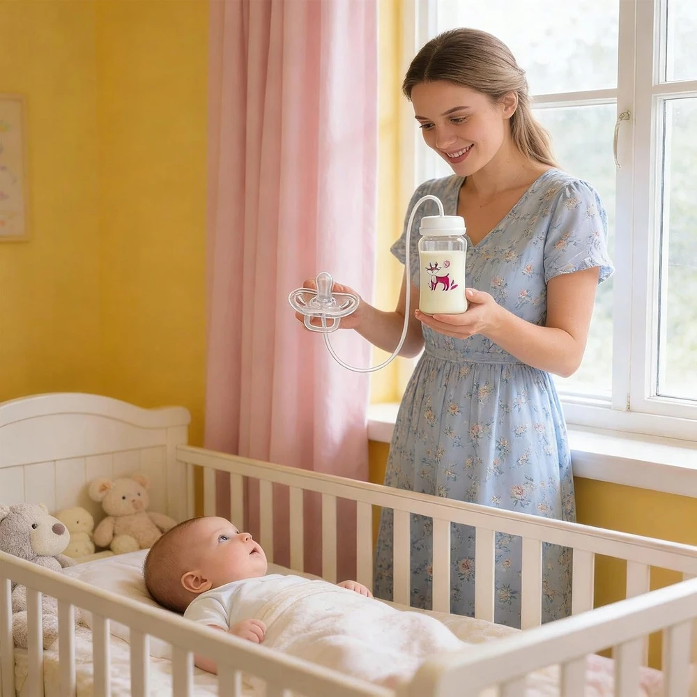 Bez Marki 3IN1 BUTELIUKAS KŪDIKUI SU čiulptuku ANTICOLIKO BUTELĖLIS 300ml