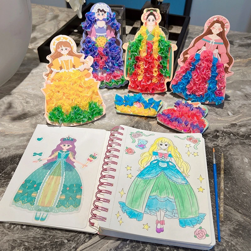 Bez Marki 3IN1 STILISTŲ KŪRYBINIS RINKINYS VAIKAMS DOVANA SUKURKITE SAVO PRINCESĘ